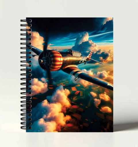 Caderno Universitário Escolar 1 Matéria / 100 Folhas