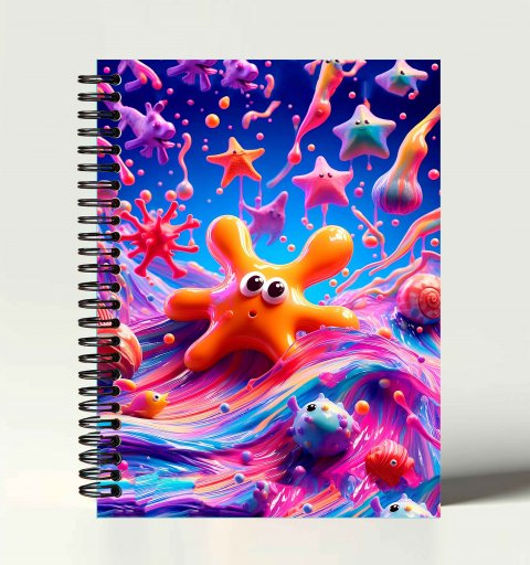 Caderno Universitário Escolar 1 Matéria / 100 Folhas