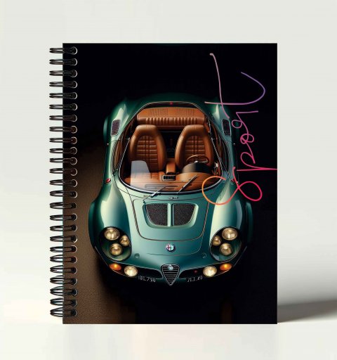 Caderno Universitário Escolar 1 Matéria / 100 Folhas